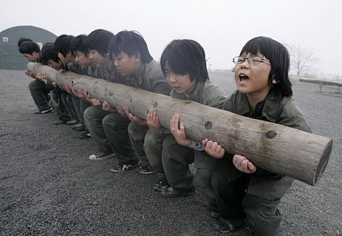 Carrying heavy logs