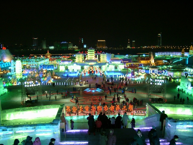 The festival at night