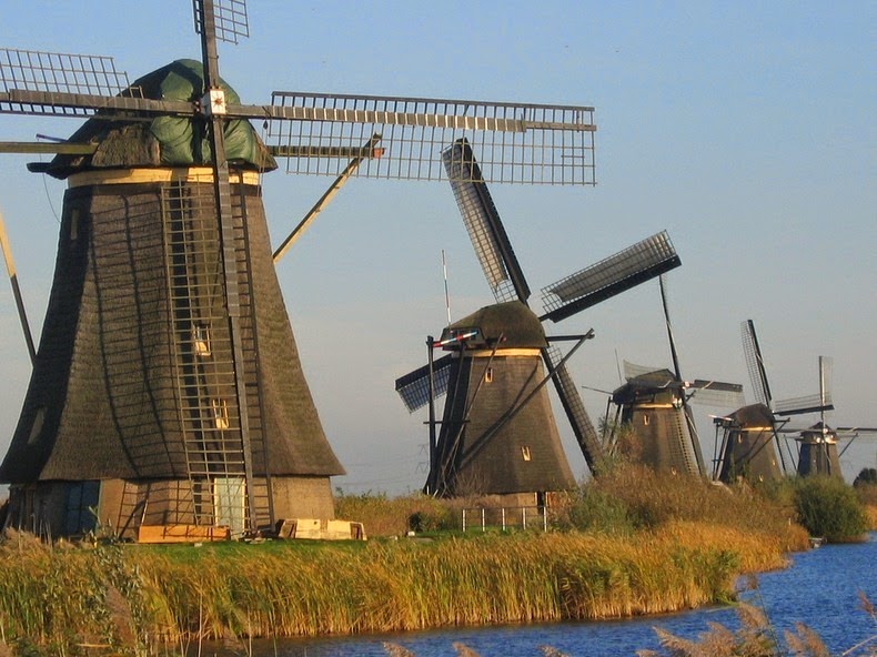 The windmills of Kinderdijk