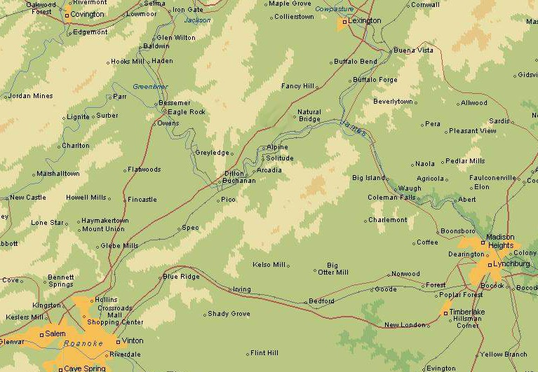 Dowsing map